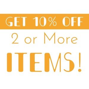 Bundling Discount: Automatic 10% off 2 + items!